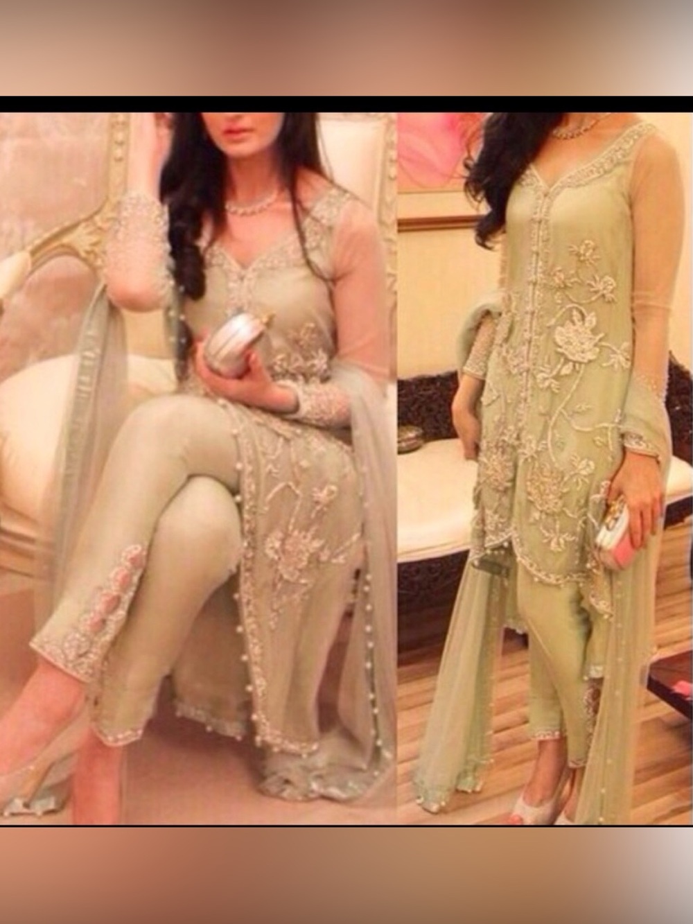 Embroidered Women’s Salwar Kameez Mint Green